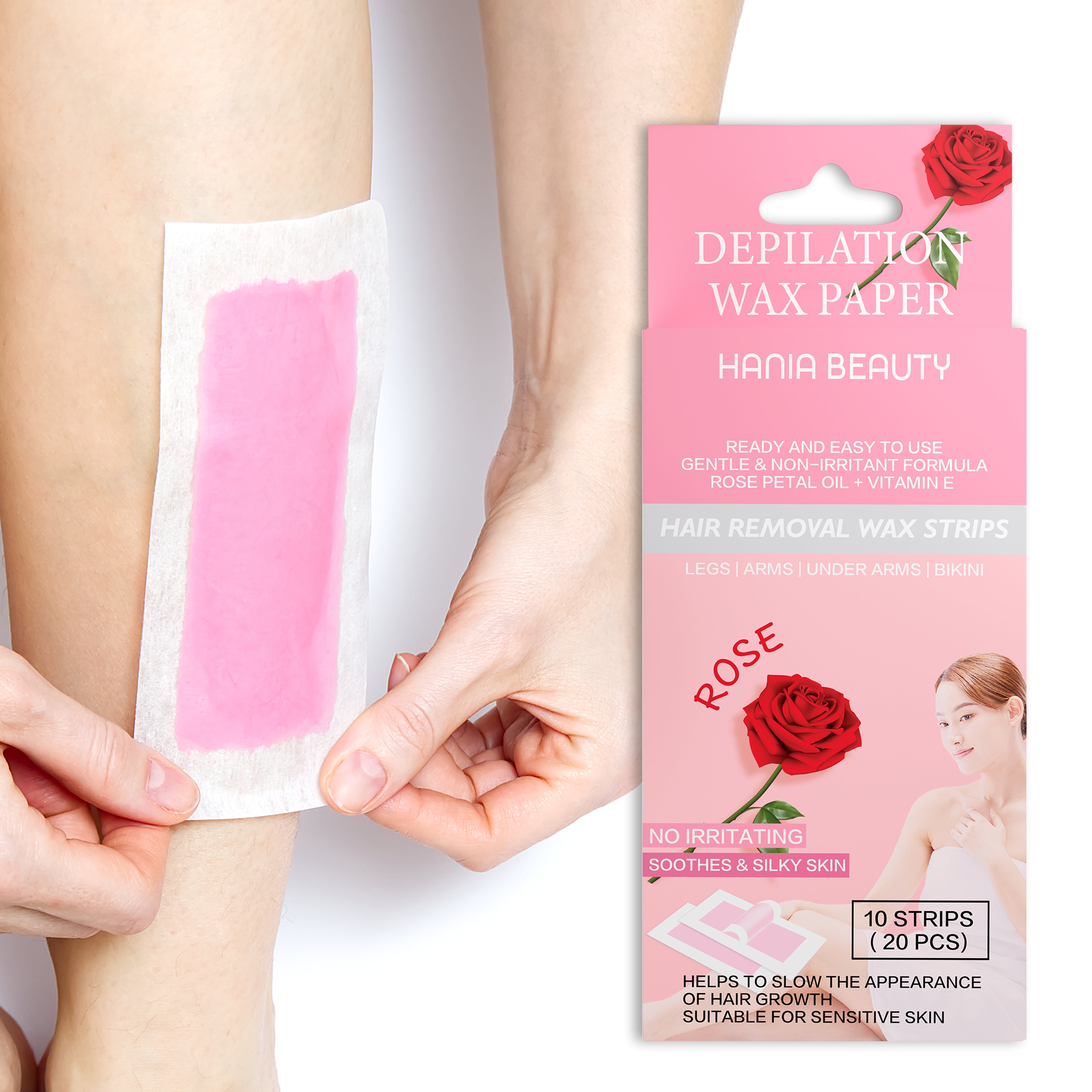 Removal Wax Strips – Rose