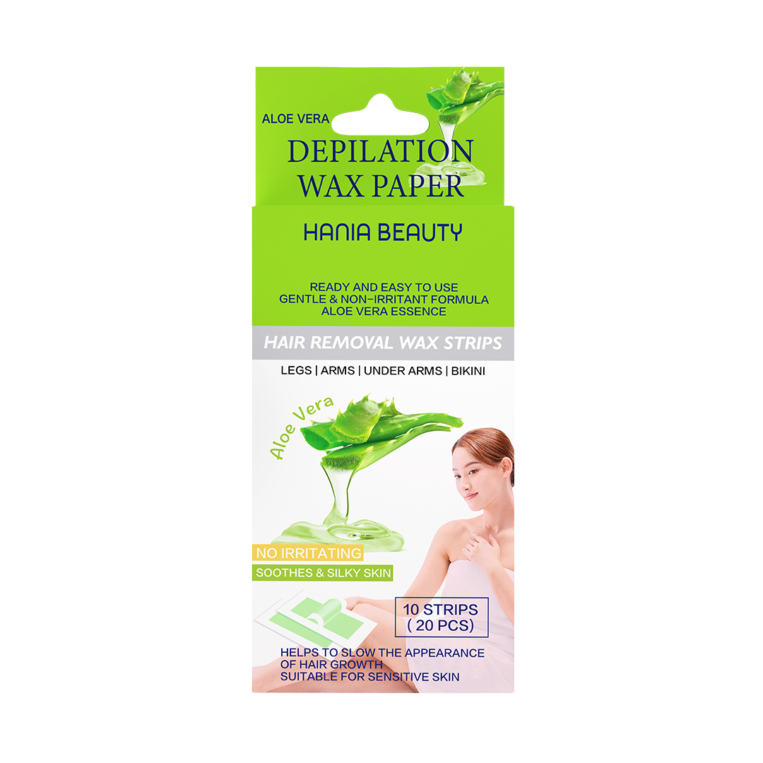 Hair Removal Wax Strips — Aloe Vera