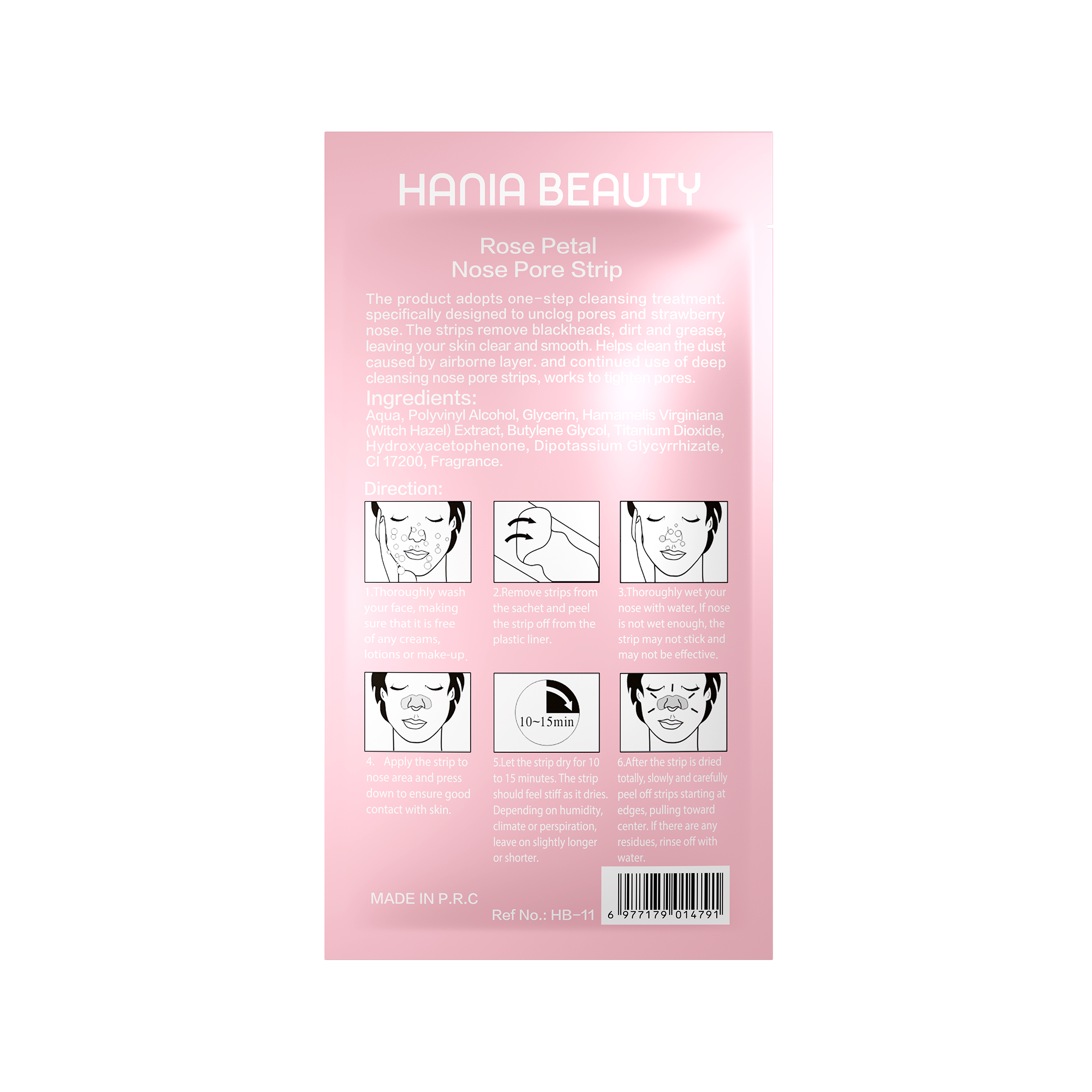 Rose Petal Nose Pore Strips