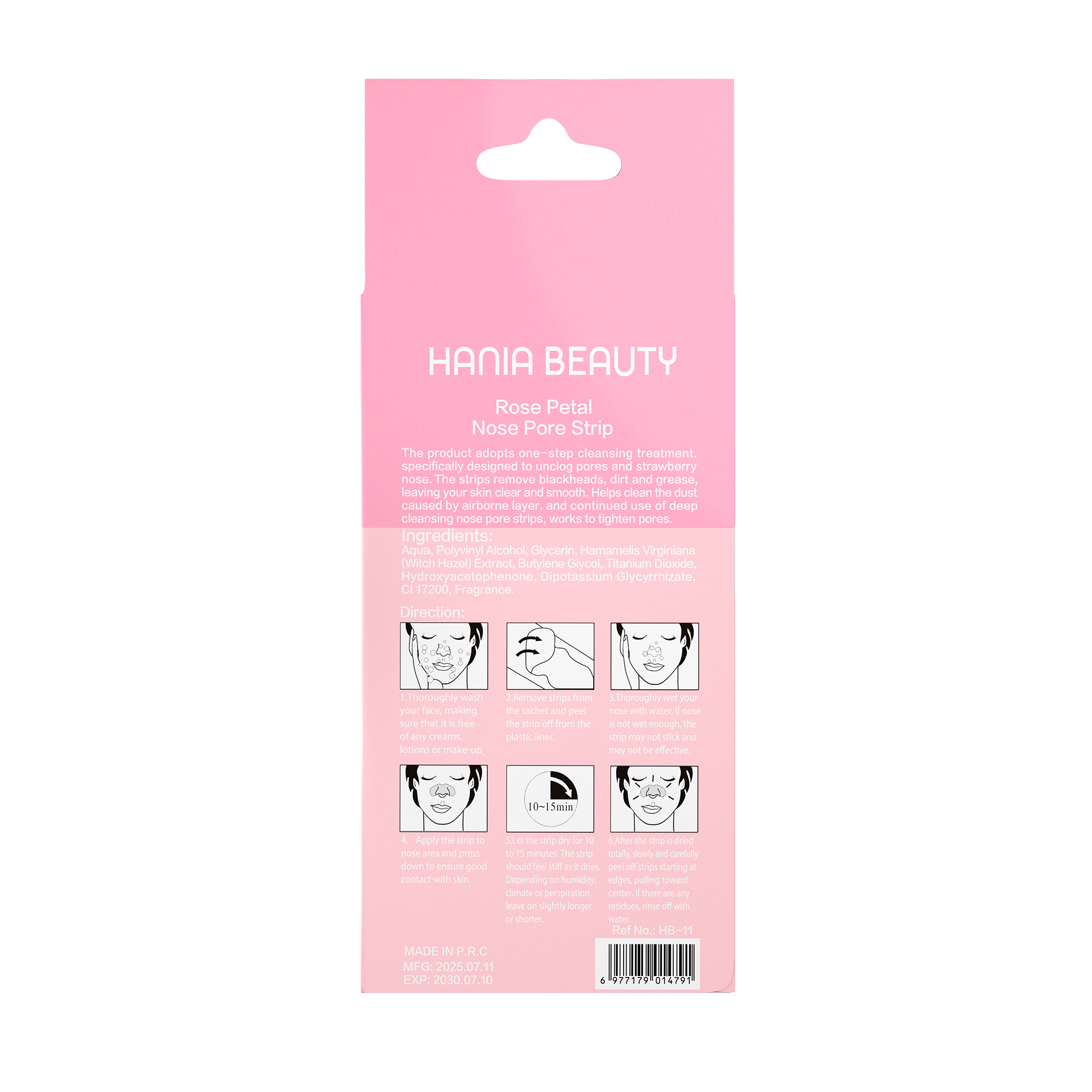 Rose Petal Nose Pore Strips
